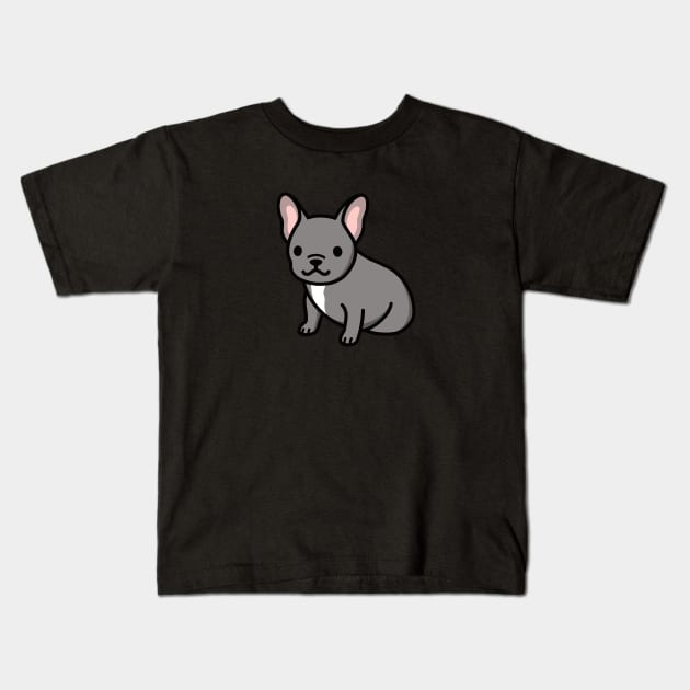 French Bulldog Kids T-Shirt by littlemandyart